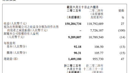 吉利汽车上半年营收首次突破1500亿，但净利润同比下降14%