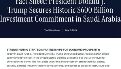获沙特6000亿美元投资、将与叙利亚总统会面,特朗普开启中东访问