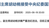 涉嫌严重违纪违法，江西省政协原副主席胡幼桃接受审查调查