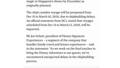 迪士尼“探险号”亚洲首航延期，将提供50%折扣补偿