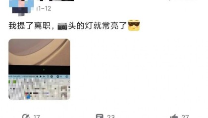 这也可以？一阿里员工称提离职后，笔记本摄像头竟常亮了