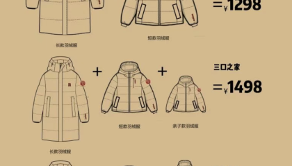 “人大刚子”发帖“带货”人大羽绒服：四口之家套餐1798元，部分码断货