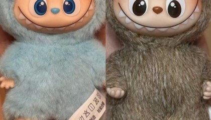 迷你版Labubu线上开售秒光，线下展示品却被吐槽做工