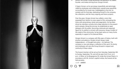 【逝者】乔治·阿玛尼：多品牌策略最成功的时装设计师