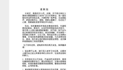 网红歌手旺仔小乔公开道歉，演唱会延期