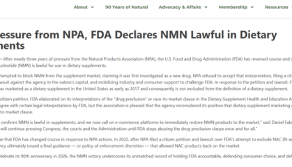 FDA官宣NMN合法地位，NAD+提升技术迎来普及时刻