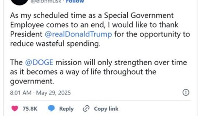 不再当“替罪羊”？马斯克重磅官宣：将离开特朗普政府